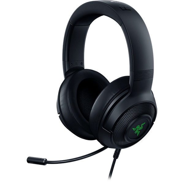 Casti Gaming RAZER Kraken X USB, 7.1 surround, USB, negru-verde