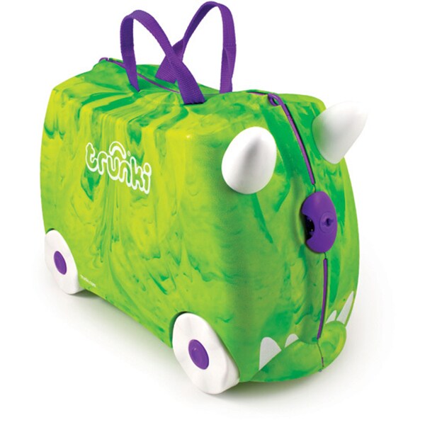 Troler copii TRUNKI Trunkisaurus Rex, 46 cm, verde