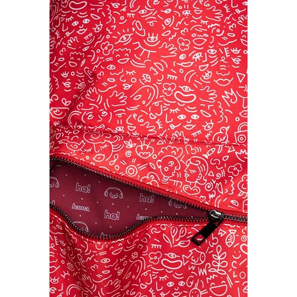 Rucsac laptop HAMA HaHaHa Feel, 15.6", rosu
