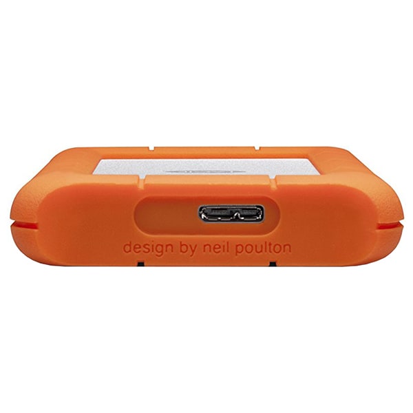 Hard Disk extern LACIE Rugged Mini LAC9000633, 4TB, USB 3.0, argintiu-portocaliu