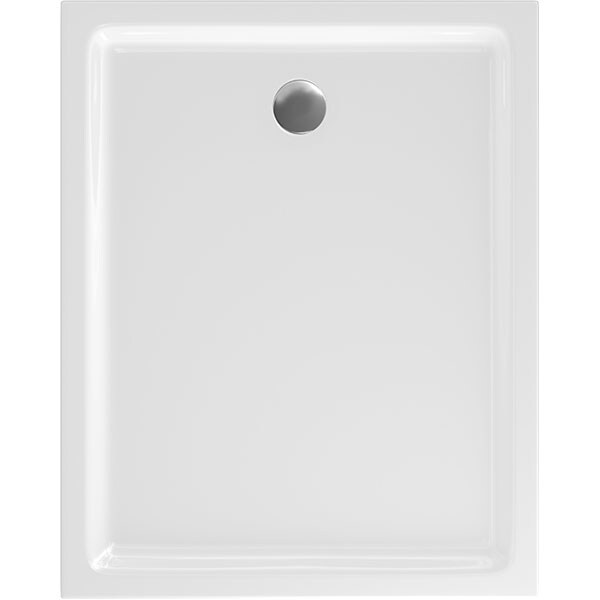 Cadita dus CERSANIT Tako, dreptunghiulara, 80 x 100 cm, acril, alb