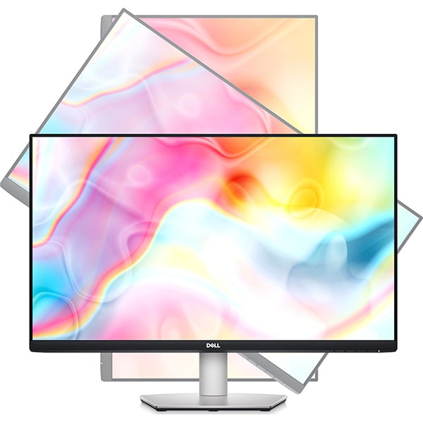 Monitor LED IPS DELL S2722QC, 27", 4K UHD, 60Hz, AMD Free-Sync, argintiu
