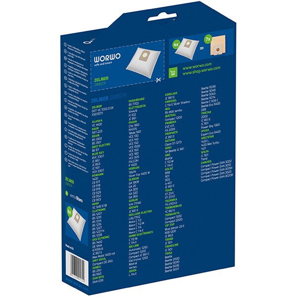 Set saci aspirator WORWO ZMB07K, 4 buc