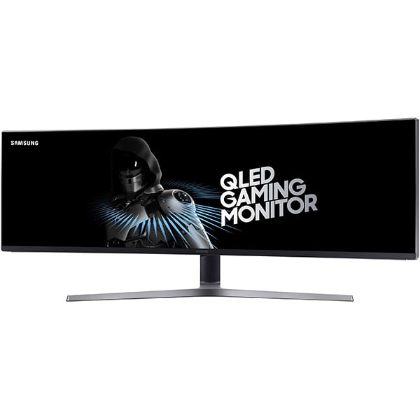 Monitor Gaming curbat QLED VA SAMSUNG LC49HG90DMRXEN, 49", UWQHD, 144Hz, FreeSync 2, HDR 600, negru