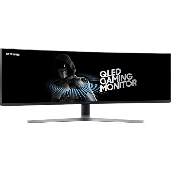 Monitor Gaming curbat QLED VA SAMSUNG LC49HG90DMRXEN, 49", UWQHD, 144Hz, FreeSync 2, HDR 600, negru