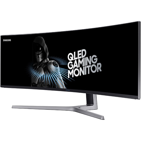 Monitor Gaming curbat QLED VA SAMSUNG LC49HG90DMRXEN, 49", UWQHD, 144Hz, FreeSync 2, HDR 600, negru