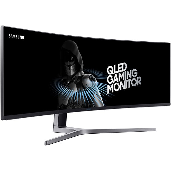 Monitor Gaming curbat QLED VA SAMSUNG LC49HG90DMRXEN, 49", UWQHD, 144Hz, FreeSync 2, HDR 600, negru