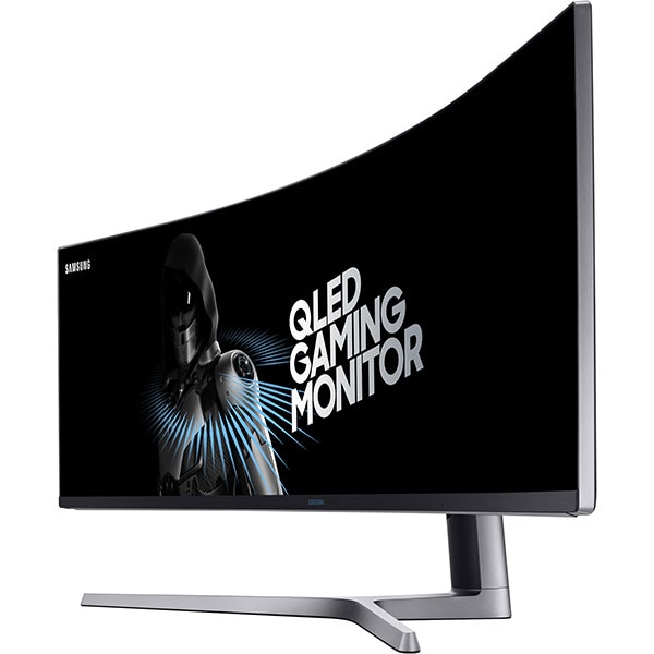 Monitor Gaming curbat QLED VA SAMSUNG LC49HG90DMRXEN, 49", UWQHD, 144Hz, FreeSync 2, HDR 600, negru