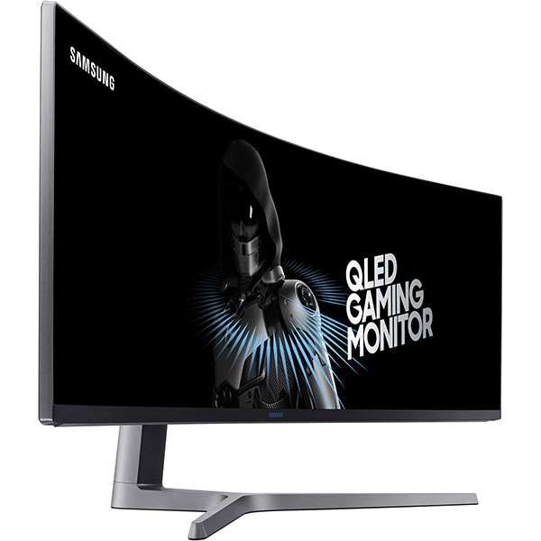 Monitor Gaming curbat QLED VA SAMSUNG LC49HG90DMRXEN, 49", UWQHD, 144Hz, FreeSync 2, HDR 600, negru