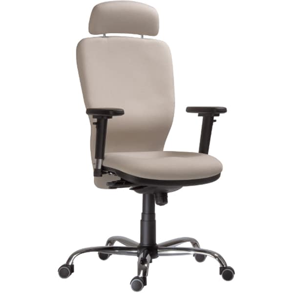 Scaun birou directorial SAPPHIRE 2410, tetiera, stofa, bej