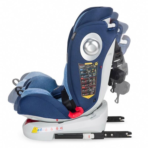 Scaun auto COCCOLLE Nerio 321085530, Isofix, 0-36kg, albastru-gri