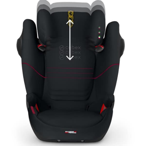 Scaun auto CYBEX Solution M-Fix SL Scuderia Ferrari 519000249, Isofix, 9-36 kg, negru