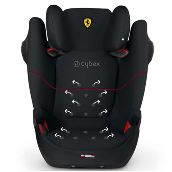 Scaun auto CYBEX Solution M-Fix SL Scuderia Ferrari 519000249, Isofix, 9-36 kg, negru
