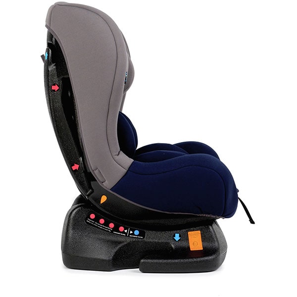Scaun auto JUJU Little Rider JU1200-DC-GREY-D-BLU, 5 puncte, 0 - 18kg, bleumarin-gri