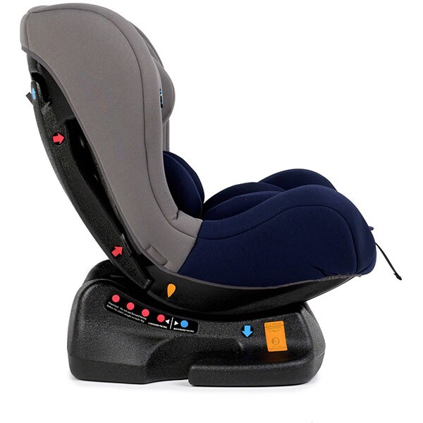 Scaun auto JUJU Little Rider JU1200-DC-GREY-D-BLU, 5 puncte, 0 - 18kg, bleumarin-gri
