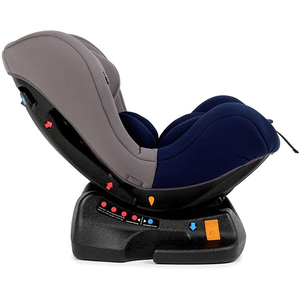 Scaun auto JUJU Little Rider JU1200-DC-GREY-D-BLU, 5 puncte, 0 - 18kg, bleumarin-gri