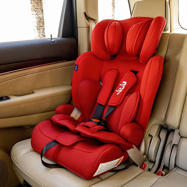 Scaun auto JUJU Safe Rider JU1200-EF-05, 5 puncte, 9-36kg, rosu-visiniu