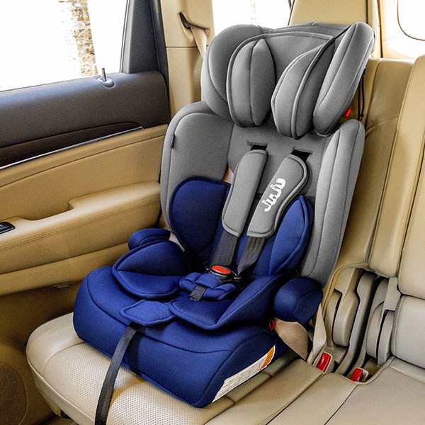 Scaun auto JUJU Safe Rider JU1200-EF-07, 5 puncte, 9 - 36kg, gri-bleumarin