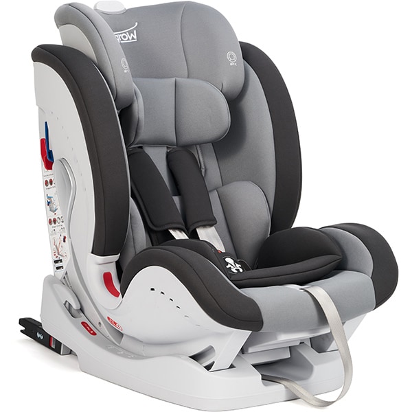 Scaun auto U-GROW UGHCS-06, Isofix, 0 - 36kg, gri 