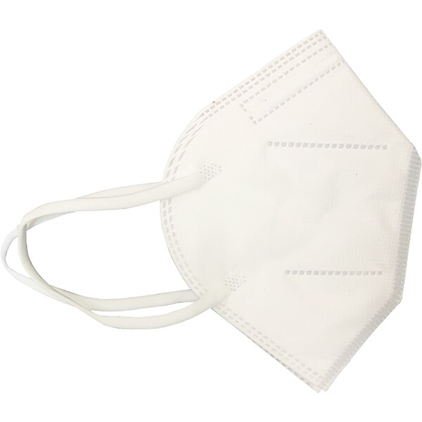 Set masti de protectie sanitara de unica folosinta SIMBIO SBH4813, KN95, FFP2, 4 straturi, 5 bucati, alb