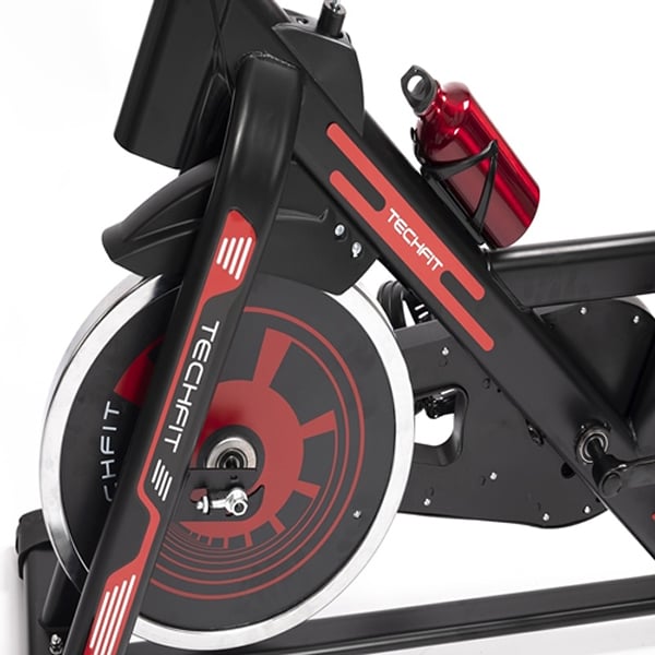 Bicicleta spinning TECHFIT SBK1500N, volanta 13kg, 8 trepte, greutate suportata 120kg