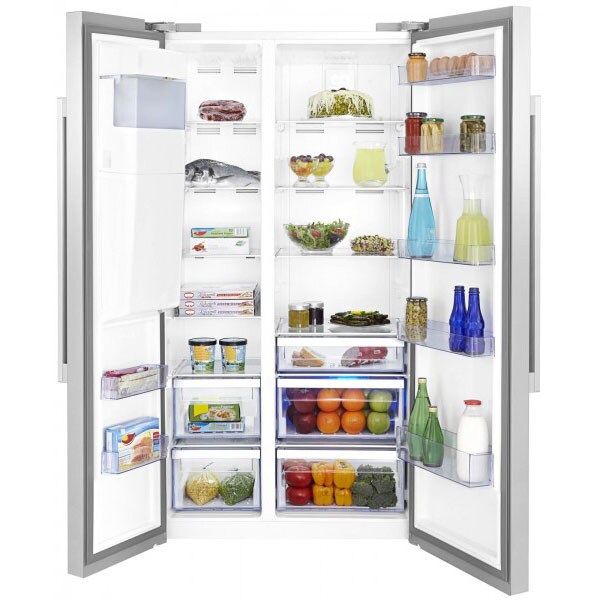 Side by Side BEKO GN162320X, 529 l, 182 cm, A+, usa inox antiamprenta