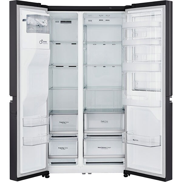 Side by Side LG Door in Door GSJ760WBXV, 601 l, 179 cm, A+, negru