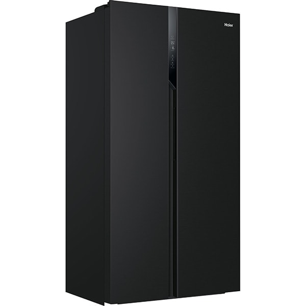 Side by Side HAIER HSR3918ENPB, No Frost, 528 l, H 177 cm, Clasa E, negru