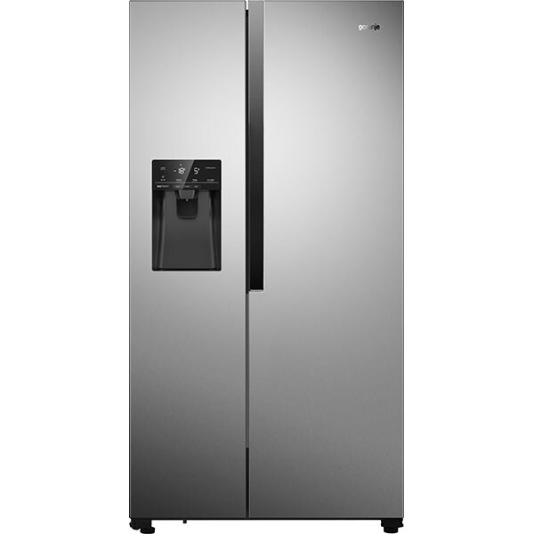 Side by Side GORENJE NRS9181VX, Total NoFrost, 562 l, H 179 cm, Clasa F, inox