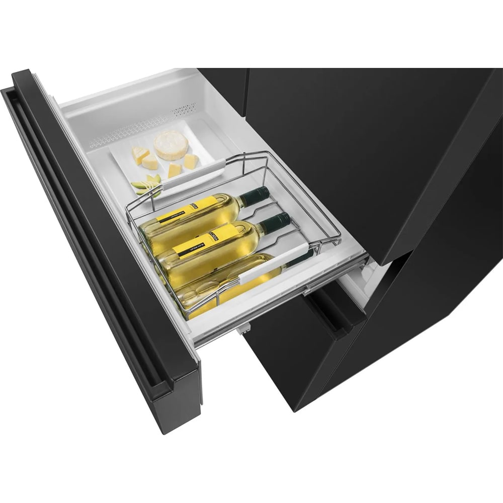 Side by Side HISENSE RF540N4WF1, NoFrost Plus, 480 l, H 181 cm, Clasa F, Dozator apa, negru