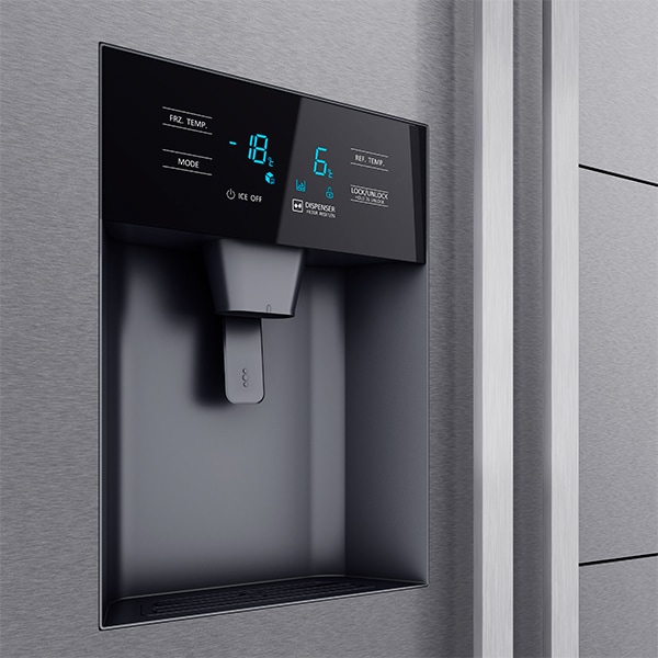 Side by Side TEKA RLF 74925 SS, Full No Frost, 490 l, H 178.8 cm, Clasa A++, Dozator apa, inox