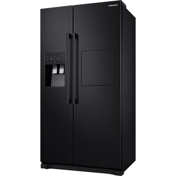 Side by Side SAMSUNG RS50N3913BC/EO, No Frost, 501 l, H 178.9 cm, Clasa F, Dozator apa, negru