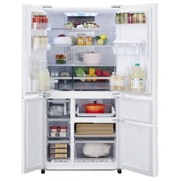Side by Side SHARP SJ-SX830FWH, 660 l, 185 cm, A++, alb