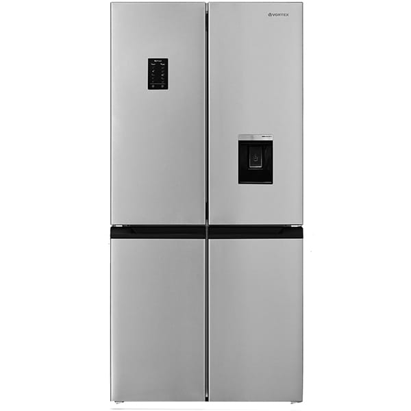 Side By Side VORTEX VS49NSS02V, No Frost, 488 l, H 179 cm, Clasa E, Dozator apa, argintiu