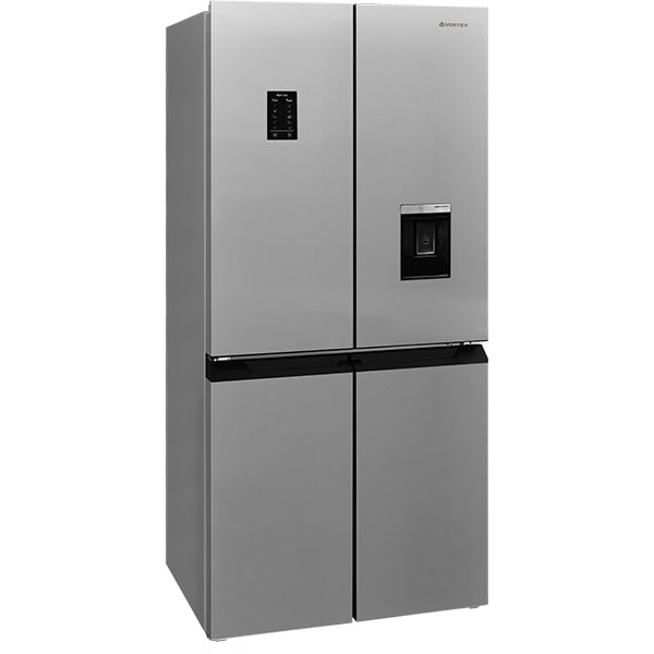 Side By Side VORTEX VS49NSS02V, No Frost, 488 l, H 179 cm, Clasa E, Dozator apa, argintiu
