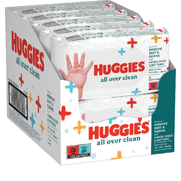 Servetele umede HUGGIES All Over Clean, 10 pachete, 560 buc