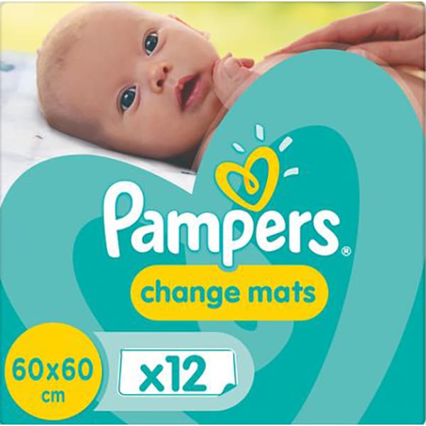 Cearceaf absorbant PAMPERS, 60 x 60 cm, 12 buc