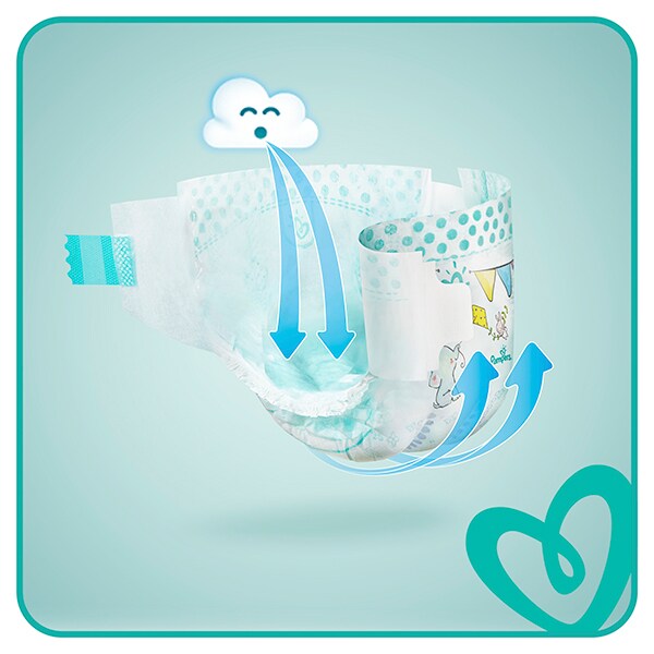 Scutece PAMPERS Active Baby Giant Pack nr 6, Unisex, 13 - 18 kg, 56 buc