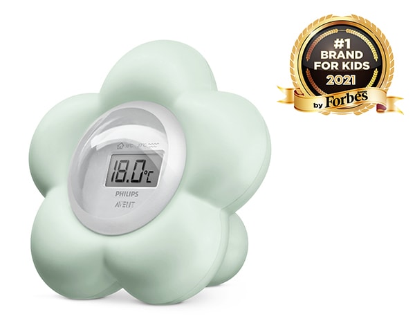 Termometru de baie si camera PHILIPS AVENT SCH480/20, verde-alb