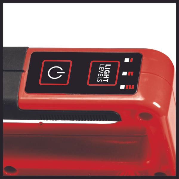 Lampa de lucru EINHELL TE-CL 18/2000 LiAC - Solo, 18V, 2000 lumeni, fara acumulator, rosu