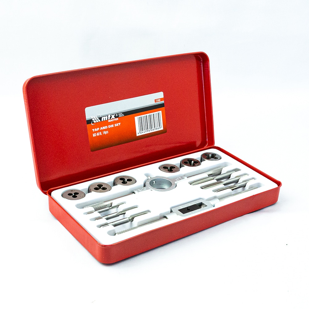 Set filiere si tarozi MTX, M3-M10, 14 piese