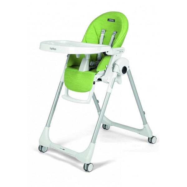 Scaun de masa PEG PEREGO Prima Pappa Zero Follow Me Wondergreen IH01000000WD24, 0 luni-3 ani, verde-alb