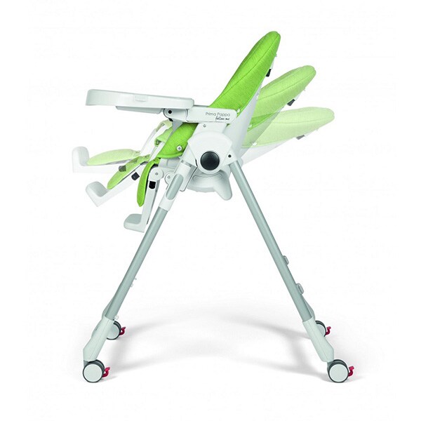 Scaun de masa PEG PEREGO Prima Pappa Zero Follow Me Wondergreen IH01000000WD24, 0 luni-3 ani, verde-alb