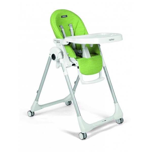 Scaun de masa PEG PEREGO Prima Pappa Zero Follow Me Wondergreen IH01000000WD24, 0 luni-3 ani, verde-alb