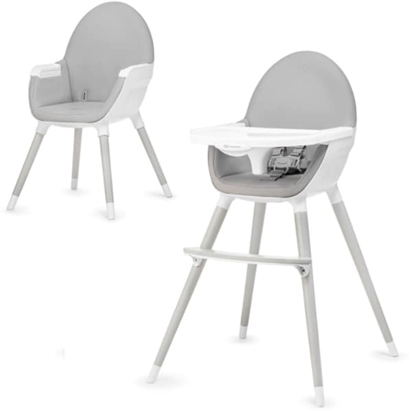 Scaun de masa KINDERKRAFT Fini KKKFINIGRYLEG0, 6 luni+, gri-alb