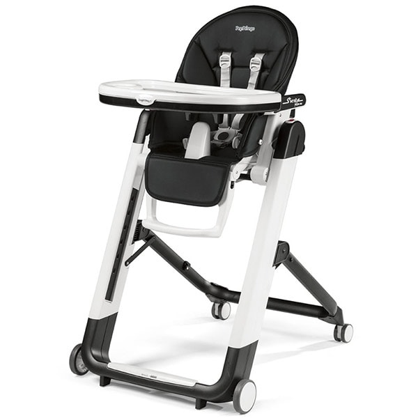 Scaun de masa 2 in 1 PEG PEREGO Siesta Follow Me Licorice, 0 luni - 3 ani, negru