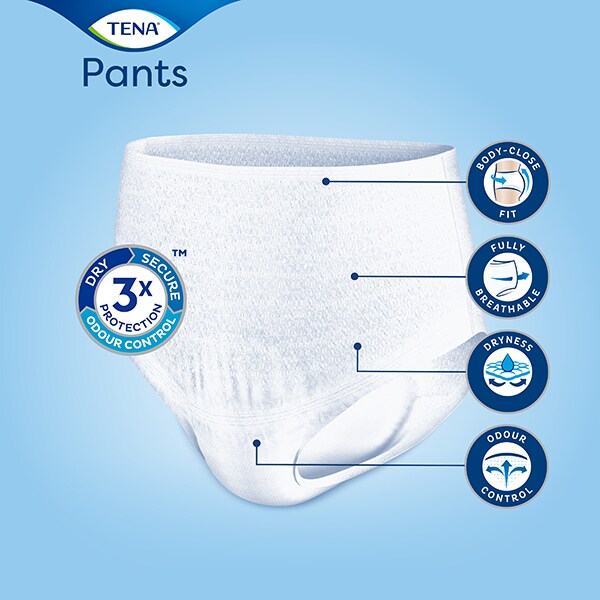 Scutece tip chilot TENA Pants Normal, S, 15 buc