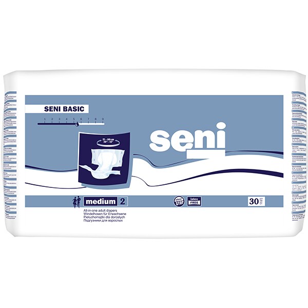 Scutece pentru adulti SENI Basic, M, 30 buc