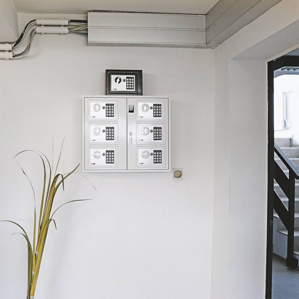 Seif chei ROTTNER Key System 6, Inchidere electronica, 535 x 465 x 170 mm, alb