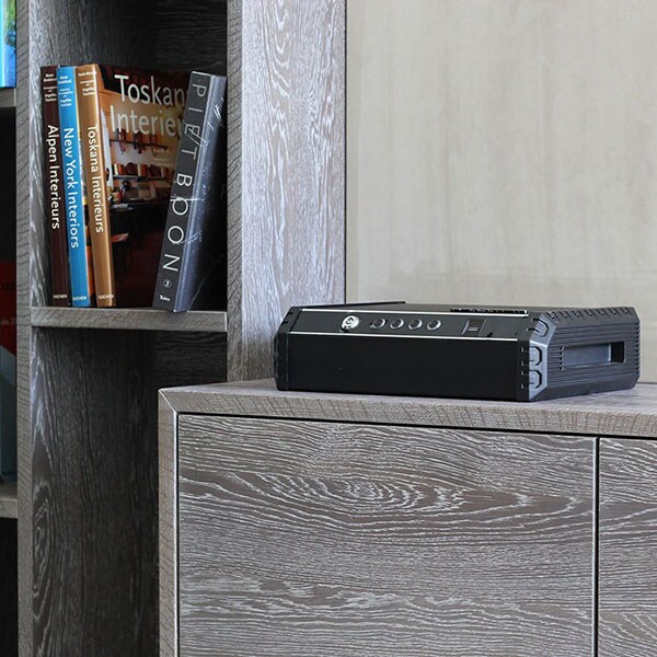 Caseta pistol ROTTNER Gunmaster XL, Incuietoare biometrica, 370 x 100 x 275 mm, negru